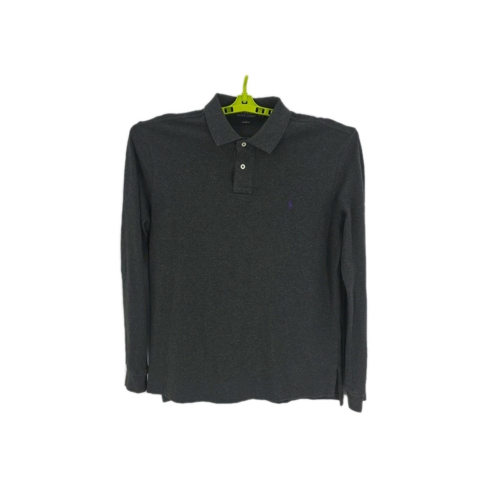 Polo Ralph Lauren LS Gray Men's 100% Cotton Custom Fit Size L